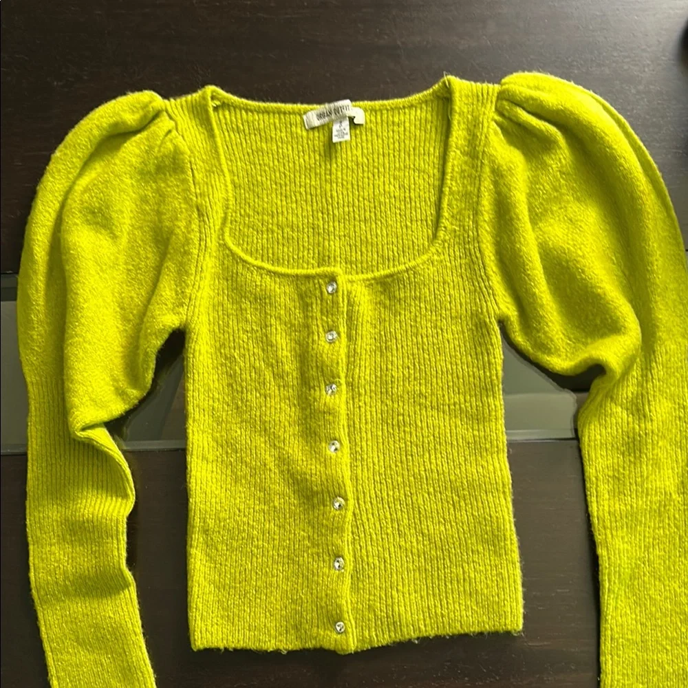 Urban Outfitters Lime Green Cardigan - Picture 1 of 5